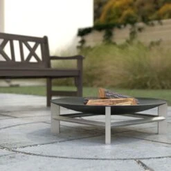 SvenskaV Alpha Super XXL Feuerschale 80x80x22,5cm Edelstahl 9 SvenskaV Alpha Super XXL Feuerschale 80x80x22,5cm Edelstahl -Garten Leben 1231310 4