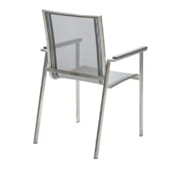 Musterring Brüssel Stapelsessel Edelstahl/Textilene Silbergrau -Garten Leben 1232850 4