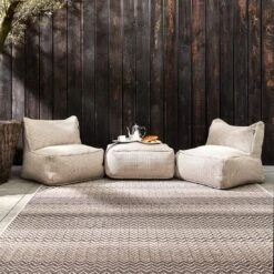 ROOLF Living Ziggy Outdoorteppich 160x230cm Anthrazit/Beige 11 ROOLF Living Ziggy Outdoorteppich 160x230cm Anthrazit/Beige -Garten Leben 1233983 5