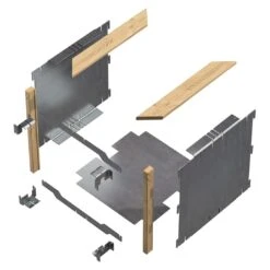 DJES Hochbeet Verlängerungsset Kurz Stahl/Fichte Grau 14 DJES Hochbeet Verlängerungsset Kurz Stahl/Fichte Grau -Garten Leben 1234291 3