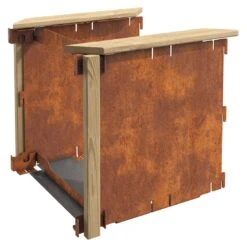 DJES Hochbeet Verlängerungsset Kurz Stahl/Fichte Grau 19 DJES Hochbeet Verlängerungsset Kurz Stahl/Fichte Grau -Garten Leben 1234291 8