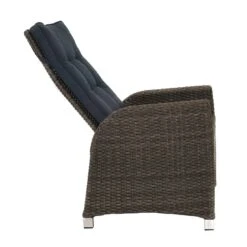 Ploß Rocking Gartensessel Geflecht/Polyester Grau-Braun-Meliert/Anthrazit -Garten Leben 1242420 4