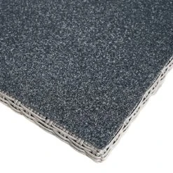 Ploß Vigo Gartentisch 220x100cm Geflecht/Glas Stahlgrau-Meliert/Steinoptik -Garten Leben 1242563 7