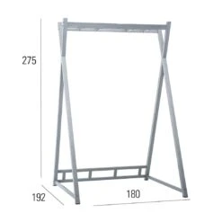 MBM Heaven Swing Gestell F. Einzel/Doppelliege Alu Silber -Garten Leben 1246314 2