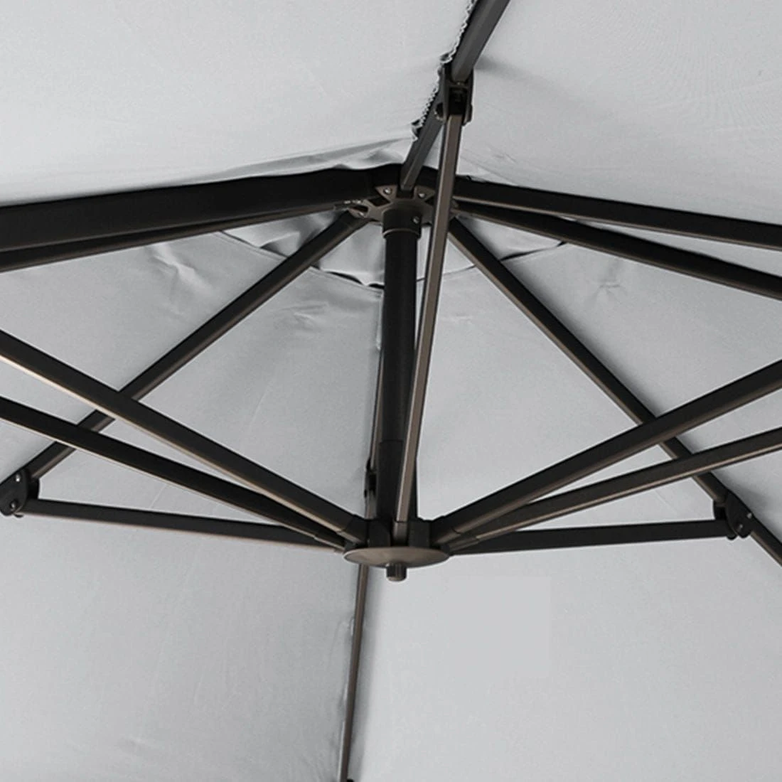 Siena Garden Sunset N+ Ampelschirm Ø 350 Cm Anthrazit/Stone 5 Siena Garden Sunset N+ Ampelschirm Ø 350 Cm Anthrazit/Stone – Bild 3