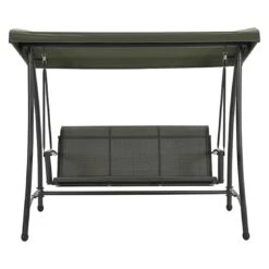 OUTLIV. Rubens Hollywoodschaukel Stahl/Textilene Carbon Black/Moosgrün -Garten Leben 1247205 2