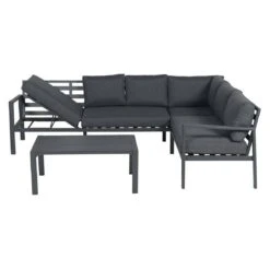 Garden Impressions Lexinton Ecklounge 3-tlg. Aluminium/Polster Carbon Black/Reflex Black -Garten Leben 1247337 10