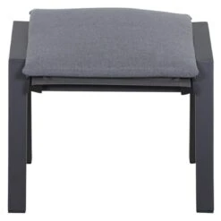 Siena Garden Valencia Hocker Aluminium/Polster Anthrazit/Salt&Pepper -Garten Leben 1247623 2