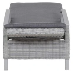 Siena Garden Corido Gartenliege Aluminium/Geflecht Matt Weiß-Grau/Ice-Grey/Grey -Garten Leben 1247634 3