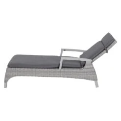Siena Garden Corido Gartenliege Aluminium/Geflecht Matt Weiß-Grau/Ice-Grey/Grey -Garten Leben 1247634 5