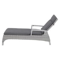 Siena Garden Corido Gartenliege Aluminium/Geflecht Matt Weiß-Grau/Ice-Grey/Grey -Garten Leben 1247634 6