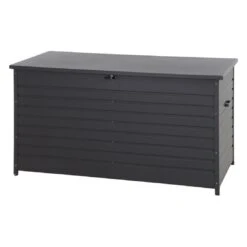 Siena Garden Sabano Gartenbox 160x79x83cm Aluminium Matt Anthrazit -Garten Leben 1247711 2