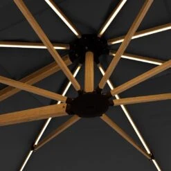 Doppler Alu-Wood Ampelschirm 400x300cm Holzoptik/Alu Anthrazit -Garten Leben 1247920 8 1