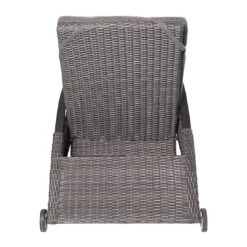 LC Garden Komido Gartenliege Aluminium/Geflecht Anthrazit/Omega Braun -Garten Leben 1248162 5