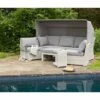 LC Garden Parma Ecklounge 5-tlg. Geflecht/Polyester White Grey/Grey 2 LC Garden Parma Ecklounge 5-tlg. Geflecht/Polyester White Grey/Grey -Garten Leben 1248228 1