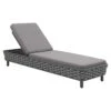 OUTLIV. Leon Gartenliege Aluminium/Rope/Acryl Anthrazit/Anthrazit-Blau-Meliert -Garten Leben 1248448 1