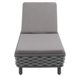 OUTLIV. Leon Gartenliege Aluminium/Rope/Acryl Anthrazit/Anthrazit-Blau-Meliert 14 OUTLIV. Leon Gartenliege Aluminium/Rope/Acryl Anthrazit/Anthrazit-Blau-Meliert -Garten Leben 1248448 3