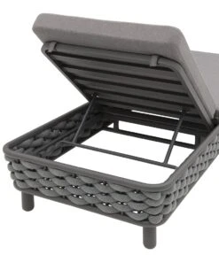 OUTLIV. Leon Gartenliege Aluminium/Rope/Acryl Anthrazit/Anthrazit-Blau-Meliert 18 OUTLIV. Leon Gartenliege Aluminium/Rope/Acryl Anthrazit/Anthrazit-Blau-Meliert -Garten Leben 1248448 7