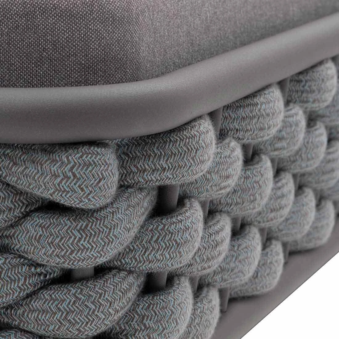 OUTLIV. Leon Gartenliege Aluminium/Rope/Acryl Anthrazit/Anthrazit-Blau-Meliert 11 OUTLIV. Leon Gartenliege Aluminium/Rope/Acryl Anthrazit/Anthrazit-Blau-Meliert – Bild 9