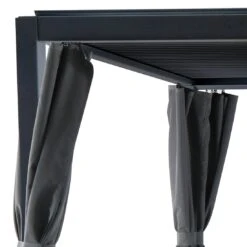 MWH Curtano Gartenpergola 540x300cm Aluminium/Olefin Matt Grau/Hellgrau -Garten Leben 1248547 5