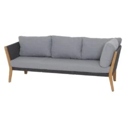 Siena Garden Parma Eckloungeset 4tlg. Teak/Rope Teak/Grau -Garten Leben 1251792 2