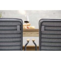 Stern Levi Stapelsessel Edelstahl/Teakarmlehnen Anthrazit -Garten Leben 1258590 8