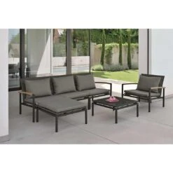 Stern Lucy Mittelmodul Aluminium/Gurtbespannung Anthrazit/Platin -Garten Leben 1258645 3