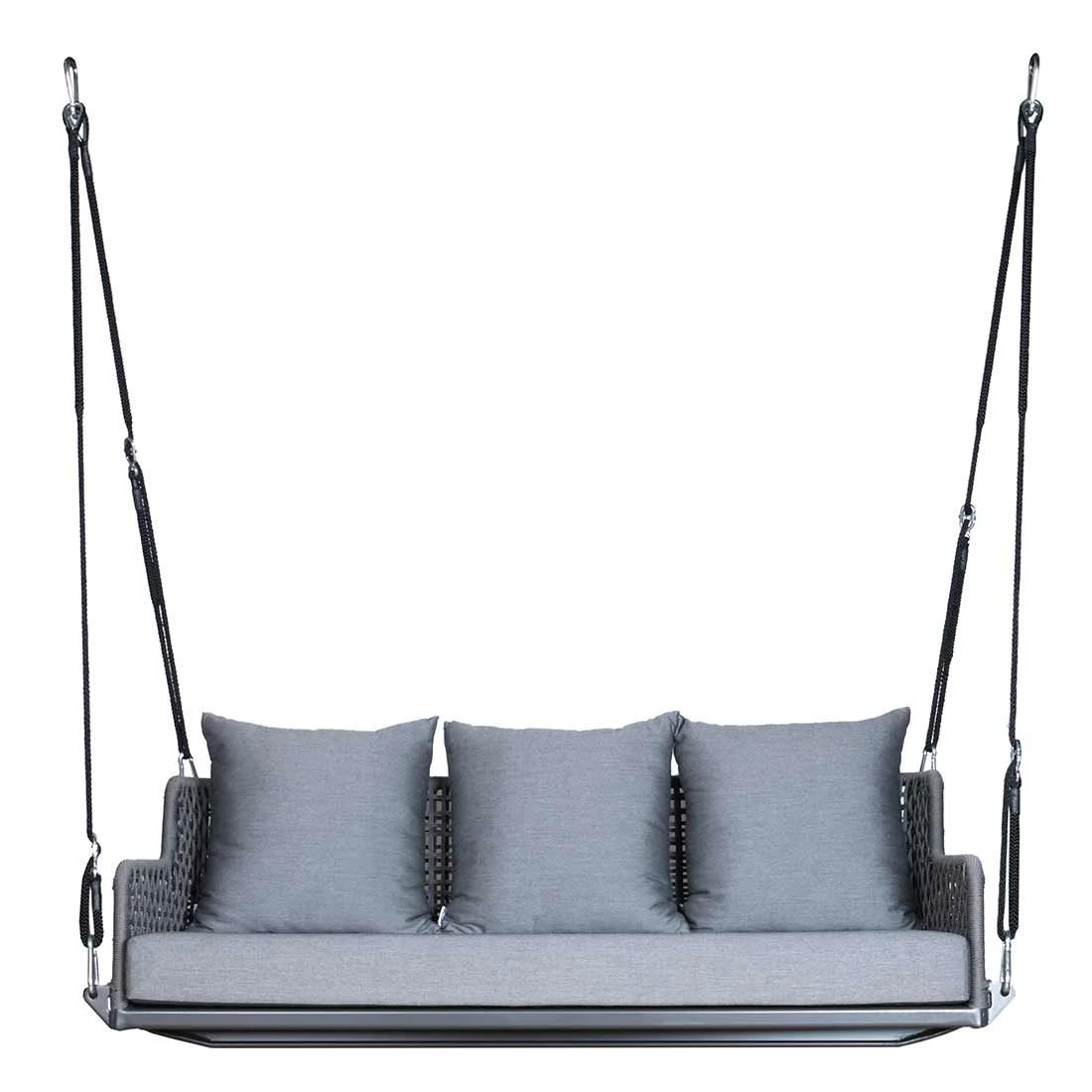 Stern Greta Schaukel Aluminium/Rope Inklusive Kissen Anthrazit/Platin/Seidengrau 3 Stern Greta Schaukel Aluminium/Rope Inklusive Kissen Anthrazit/Platin/Seidengrau