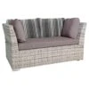 Zebra Jack Junior Gartensofa 2-tlg. Geflecht White-Cream/Parker Stripes -Garten Leben 1259162 1