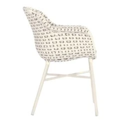 Hartman Delphine Gartensessel Aluminium/Geflecht Weiß/Moccacino -Garten Leben 1262550 4