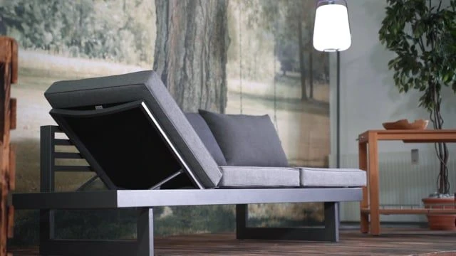 Stern Holly Gartenbank Aluminium Inkl. Kissen Anthrazit/Grau Meliert 3 Stern Holly Gartenbank Aluminium Inkl. Kissen Anthrazit/Grau Meliert