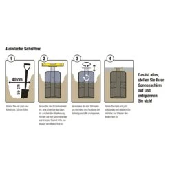 Siena Garden Earthbase Bodenhülse XL - Kunststoff Anthrazit -Garten Leben 1265806 4