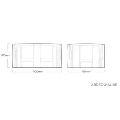 Kettler Gartenmöbel-Set Schutzhülle Grau-Silber -Garten Leben 1270998 4