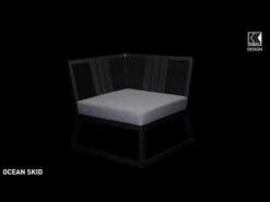 Kettler Ocean Skid Modular Beistelltisch Aluminium/Olefin Inkl. Kissen Anthrazit/Hellgrau Meliert -Garten Leben 1271262 v 2052