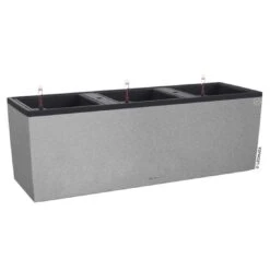 Lechuza Trio Stone 30 Pflanzgefäß 100x32cm Kunststoff Steingrau