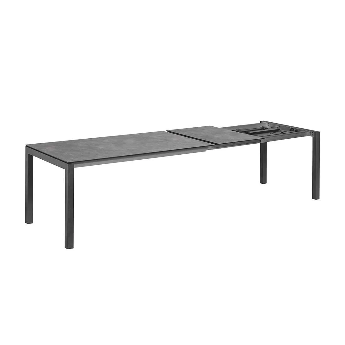 Kettler Cubic Ausziehtisch 160/220/280x95 Cm Aluminium/HPL Anthrazit/Anthrazit 7 Kettler Cubic Ausziehtisch 160/220/280x95 Cm Aluminium/HPL Anthrazit/Anthrazit – Bild 5
