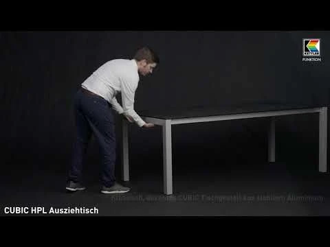 Kettler Cubic Ausziehtisch 210/270/330x95 Cm Aluminium/HPL Silber/Anthrazit 3 Kettler Cubic Ausziehtisch 210/270/330x95 Cm Aluminium/HPL Silber/Anthrazit