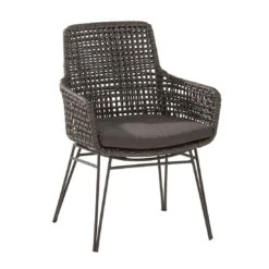 4Seasons Opera Gartensessel Aluminium/Geflecht Nero