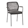 4Seasons Barista Stapelsessel 59x63x81 Cm Aluminium/Rope Anthrazit -Garten Leben 1294769 1