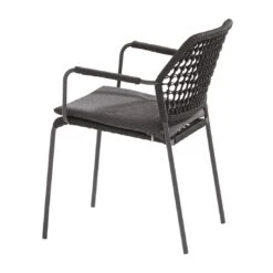 4Seasons Barista Stapelsessel 59x63x81 Cm Aluminium/Rope Anthrazit -Garten Leben 1294769 3