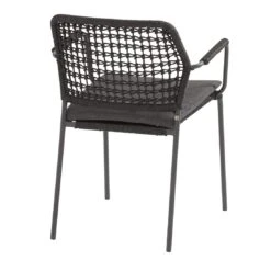 4Seasons Barista Stapelsessel 59x63x81 Cm Aluminium/Rope Anthrazit -Garten Leben 1294769 4