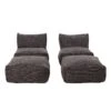 ROOLF Living Loungesesselset Inkl. Hocker Anthrazit 2 ROOLF Living Loungesesselset Inkl. Hocker Anthrazit -Garten Leben 1304152 1