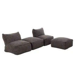 ROOLF Living Loungesesselset Inkl. Hocker Anthrazit 14 ROOLF Living Loungesesselset Inkl. Hocker Anthrazit -Garten Leben 1304152 6