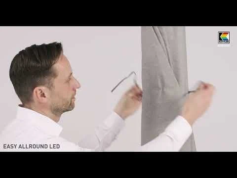 Kettler Easy Allround LED Stockschirm Ø300cm Alu/Polyester Anthrazit/Hellgrau Meliert 3 Kettler Easy Allround LED Stockschirm Ø300cm Alu/Polyester Anthrazit/Hellgrau Meliert