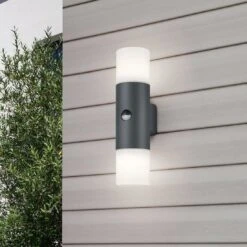 Trio Leuchten Hoosic Außenwandbeleuchtung Aluminium/Kunststoff Anthrazit -Garten Leben 1309498 3