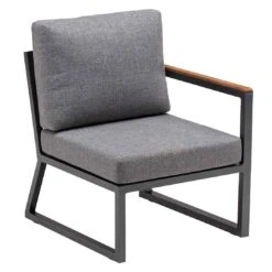 Kettler Ocean Skid City Line Gartensofa Inkl. Beistelltisch Alu/Olefin Anthrazit/Hellgrau Meliert -Garten Leben 1309927 4