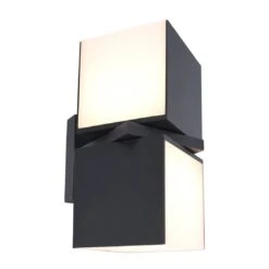 LUTEC Cuba LED-Außenwandbeleuchtung Gussaluminium Anthrazit -Garten Leben 1311038 4