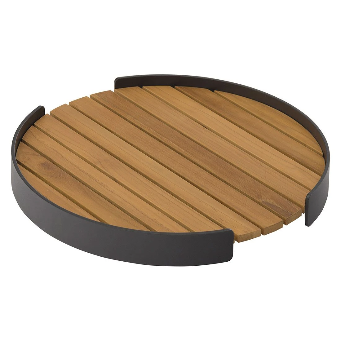 Zebra Carry Tablett Set 2-tlg. Aluminium/Teak Graphit/Teak 4 Zebra Carry Tablett Set 2-tlg. Aluminium/Teak Graphit/Teak – Bild 2