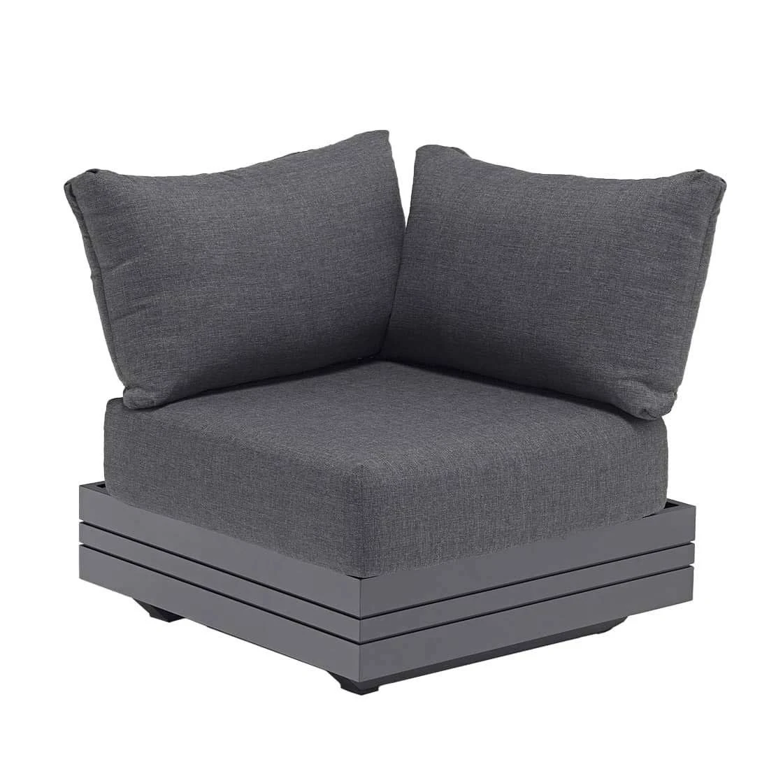 Zebra Cubo Ecklounge 5-tlg. Aluminium/Olefin Graphit/Dunkelgrau 7 Zebra Cubo Ecklounge 5-tlg. Aluminium/Olefin Graphit/Dunkelgrau – Bild 5