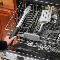 Weber Precision Grillbesteck-Set 2-tlg. Edelstahl/Kunststoff Silber/Schwarz -Garten Leben 1323358 2